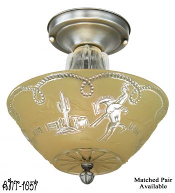 Unique Western Theme Close Ceiling Bowls (ANT-1057)