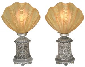 Unusual Theme Art Deco Shell Table Lights (ANT-1392)