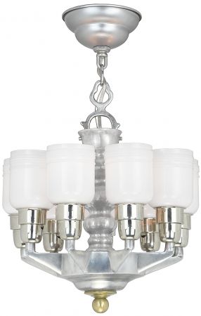 Streamline and/or Mid-Century Modern Design 9-Shade Chandelier (ANT-1413)