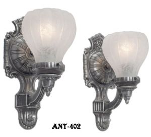Edwardian Style Pair of Nice Wall Sconces (ANT-402)