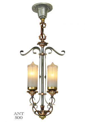 1920s Art Deco Candle Style Pendant Ceiling Light (ANT-500)