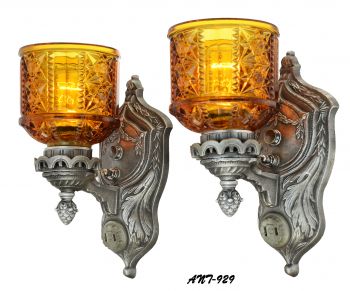 American Pair of Edwardian Design Fancy Sconces (ANT-929)