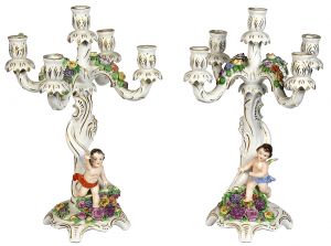 Pair of Dresden-Style Candelabrums (ANT-SR119)