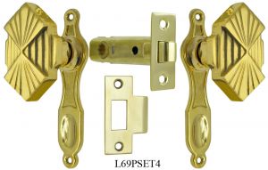 Deco Style French Door Passage Set (L69PSET4)